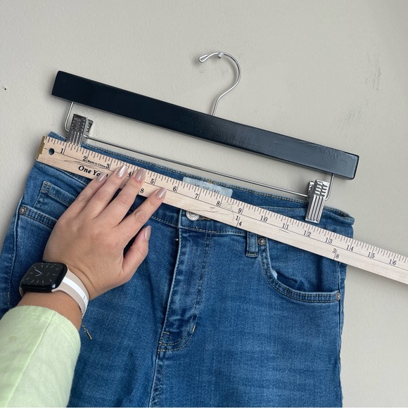 Free People Mid Rise Distressed Ankle Stretch Skinny Jeans Women's Size 28 - Picture 6 of 8